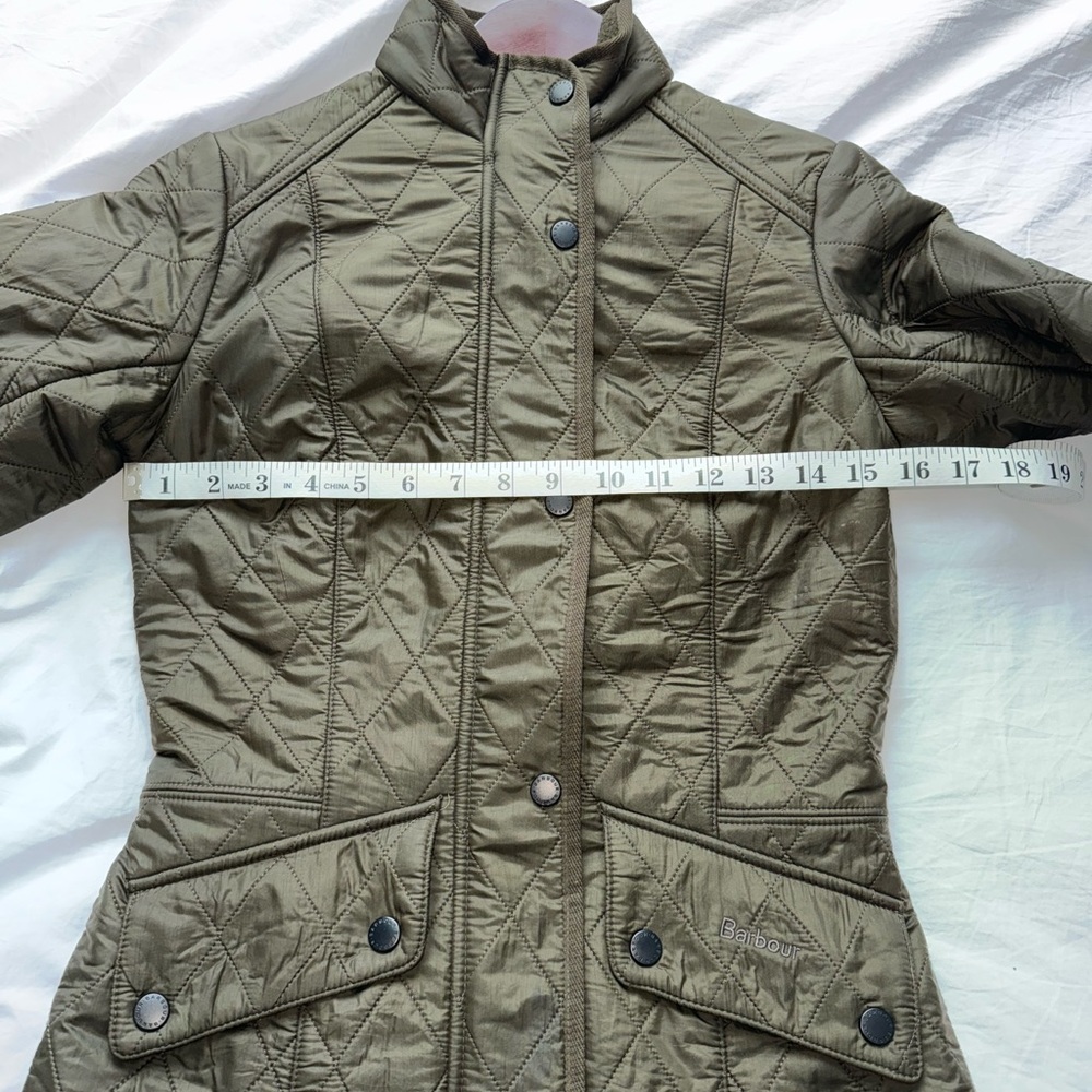 Barbour Calvary Polarquilt Utility Jacket - Dark Olive - Picture 8 of 8